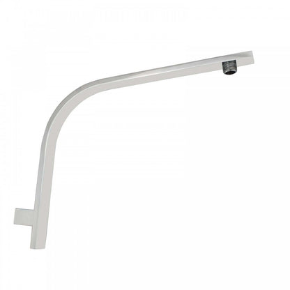 SQUARE WALL MOUNT GOOSENECK SHOWER ARM 350MM - 2 COLOURS