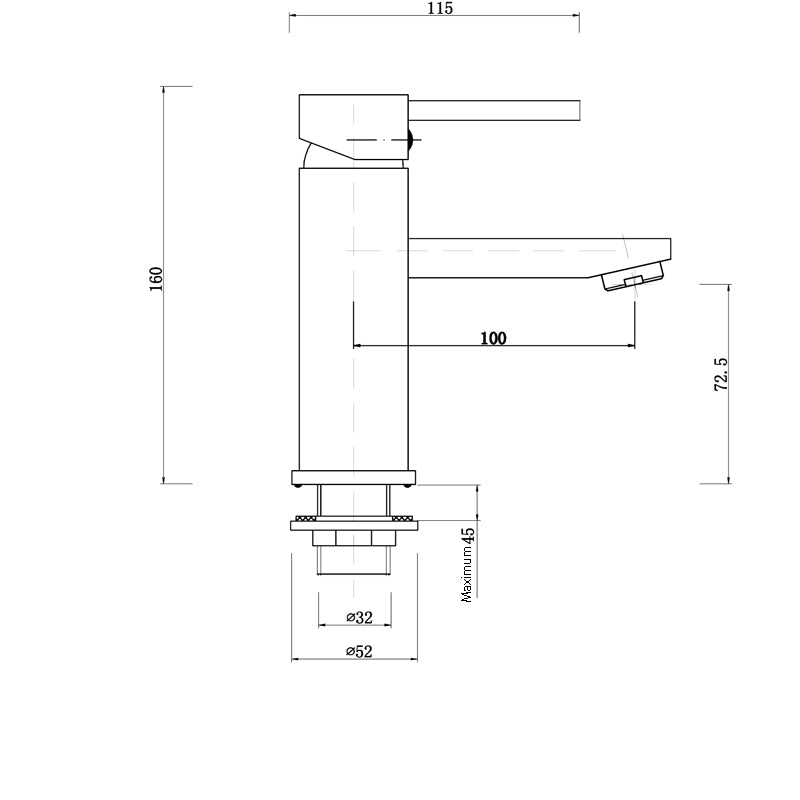 OPAL ROUND BASIN MIXER- 5 COLOURS