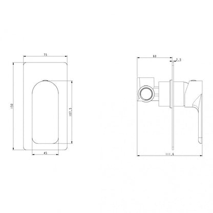 SOHO CHROME SLIM SHOWER MIXER