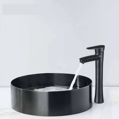 OPAL 400MM ROUND STAINLESS STEEL BASIN SINK - BLACK