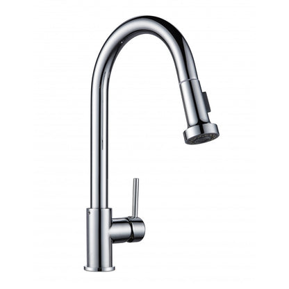 OPAL GOOSENECK PULLOUT KITCHEN SINK MIXER - CHROME