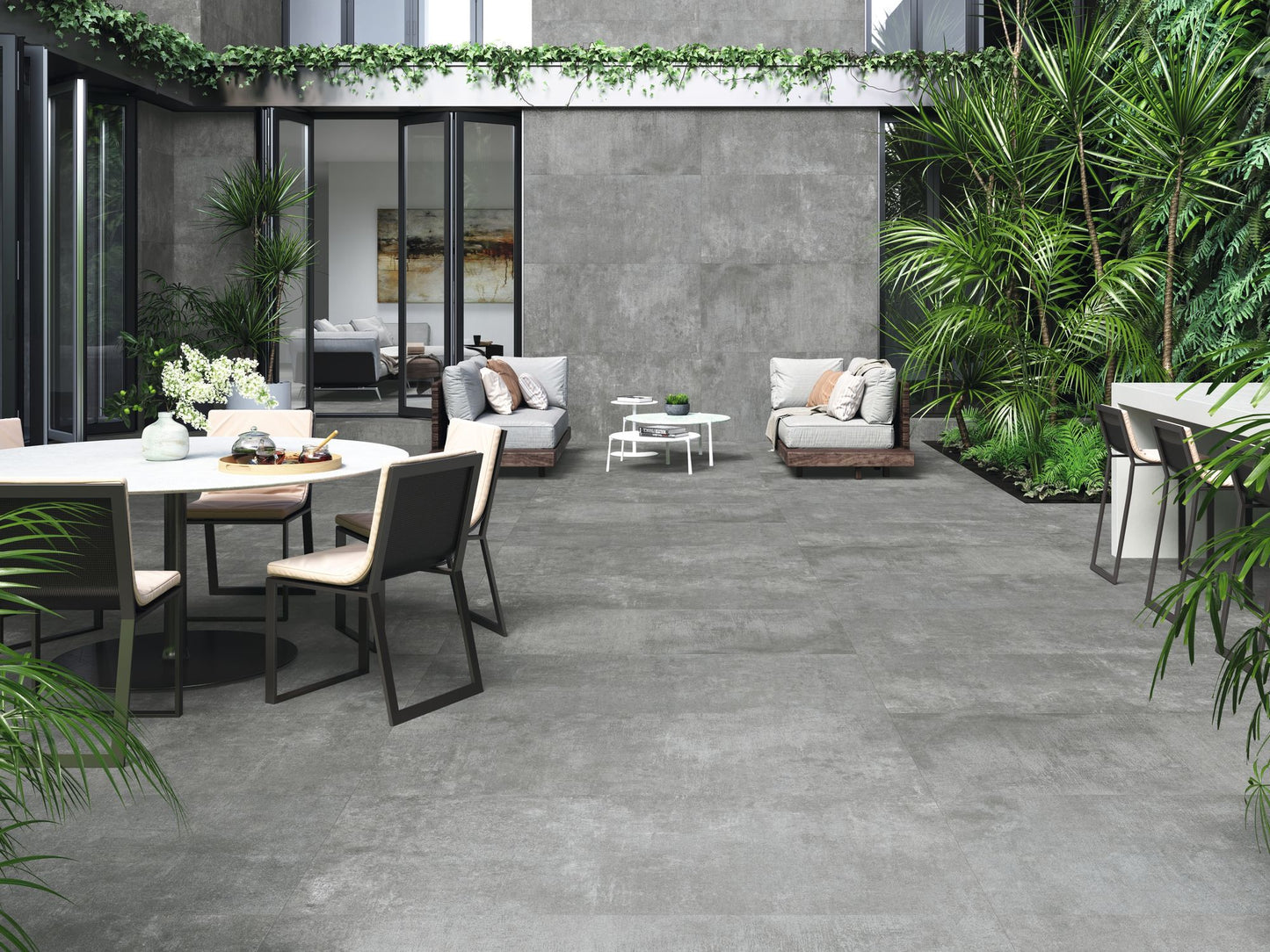 ONEWAY STEEL LAPPATO TILE 600X600MM - $89/sqm