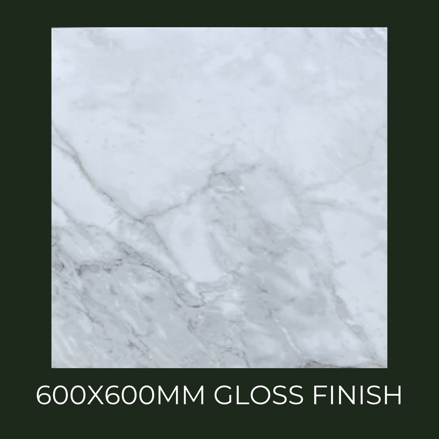 STATUARIO GLOSS PORCELAIN TILE (PHO6419L) 600X600MM - $59/SQM