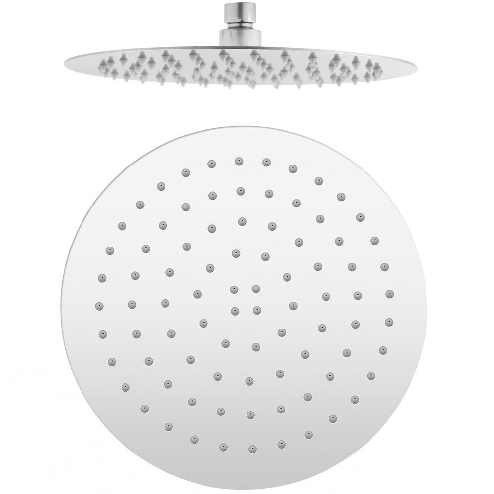 OPAL ROUND ULTRA SLIM STAINLESS STEEL RAIN SHOWER HEAD - 2 COLOURS