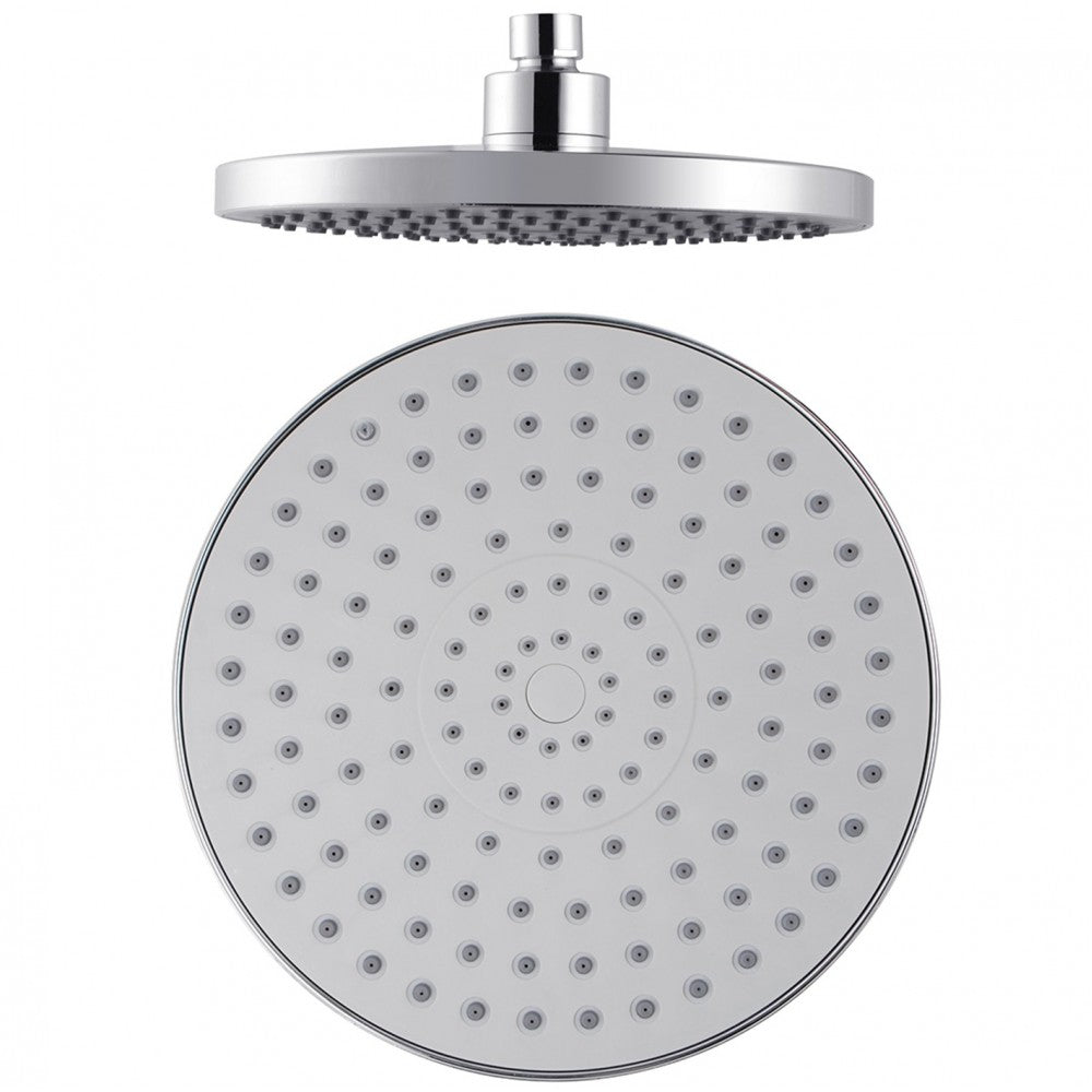 OPAL ROUND ABS RAINFALL SHOWER HEAD 200MM - 2 COLOURS