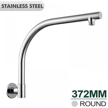 OPAL ROUND 180° SWIVEL WALL MOUNT SHOWER ARM 370MM - 2 COLOUR