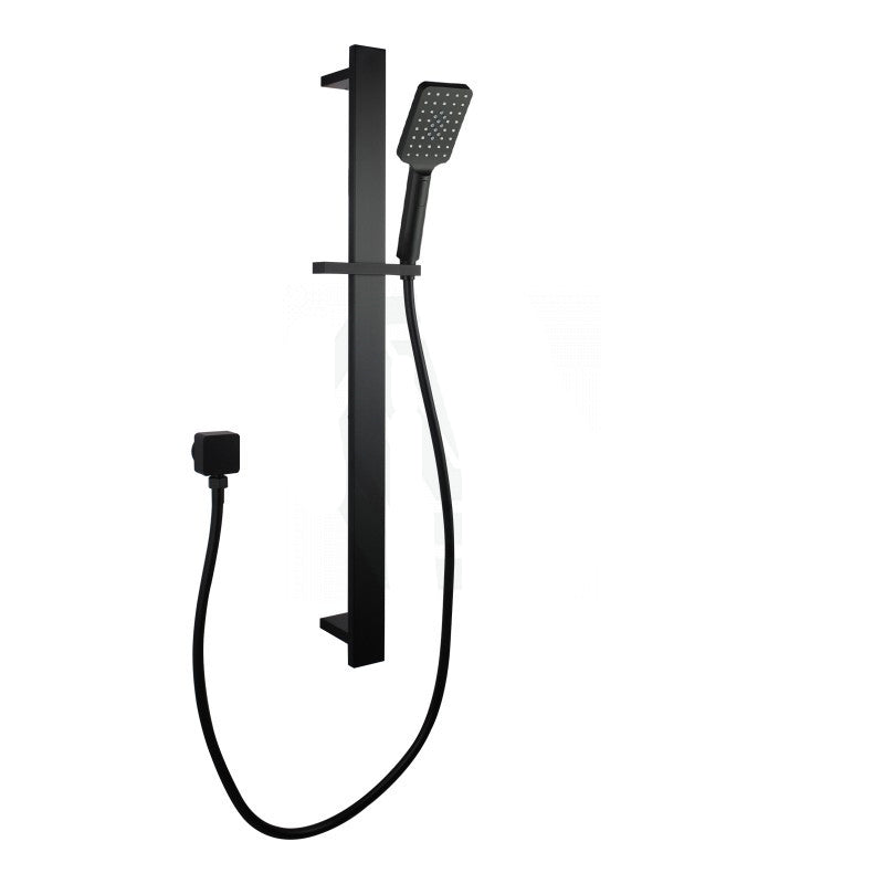 FUSION WIDE RAIL SHOWER SLIDE WITH HANDHELD SHOWER- MATTE BLACK