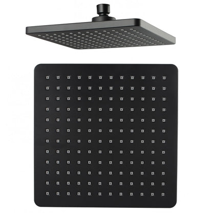 FUSION SQUARE ABS RAINFALL SHOWER HEAD 200mm - 2 COLOURS