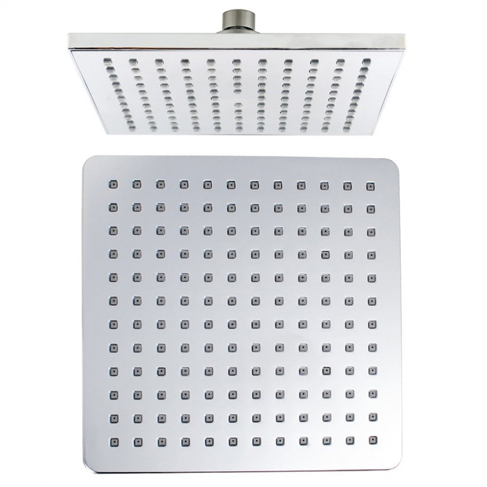 FUSION SQUARE ABS RAINFALL SHOWER HEAD 200mm - 2 COLOURS