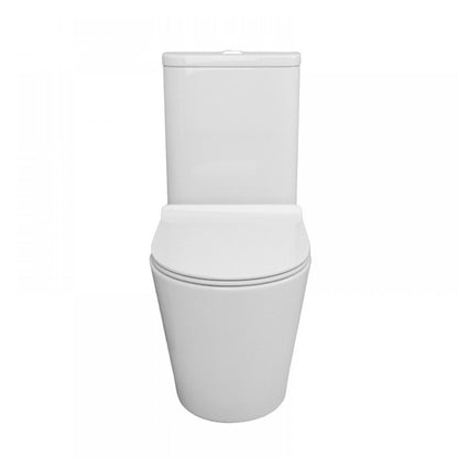 SANEUX UNI COMFORT HEIGHT RIMLESS GLOSS WHITE BACK TO WALL TOILET