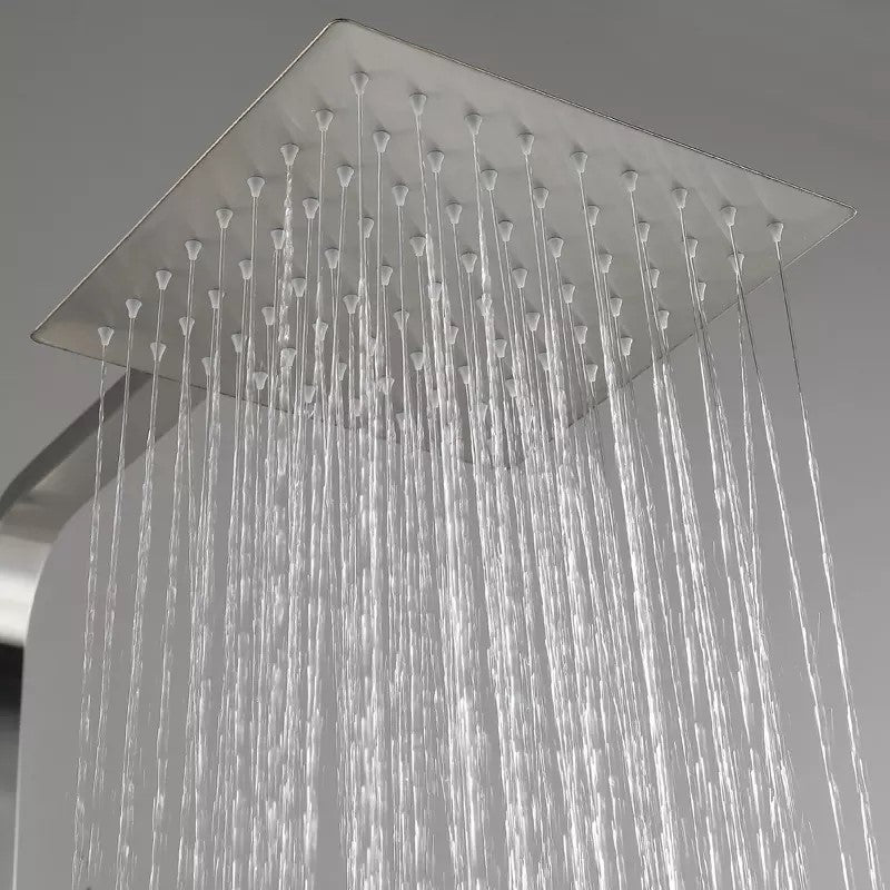 FUSION SQUARE RAIN SHOWER SET WITH THERMOSTATIC MIXER - CHROME