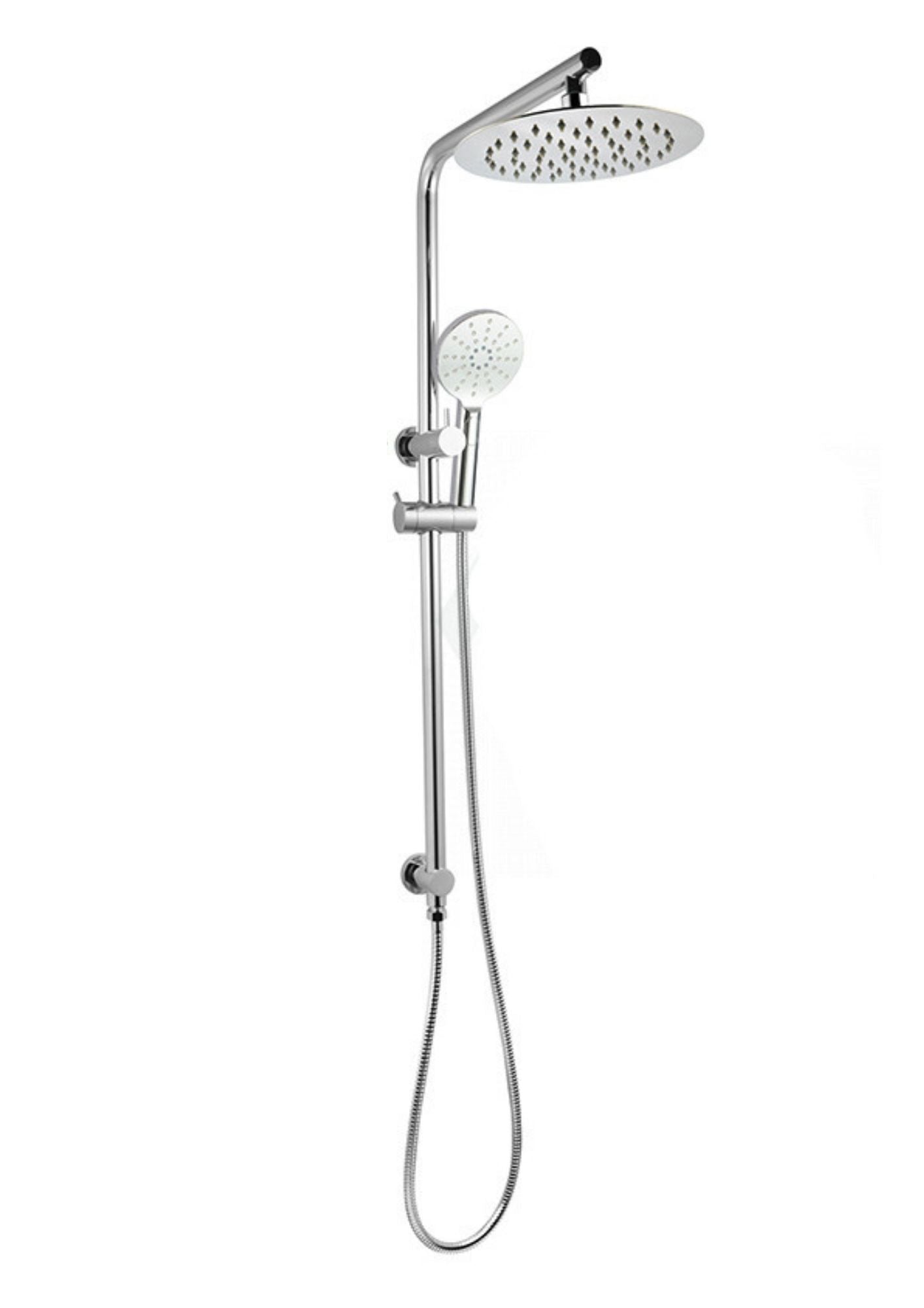 OPAL ROUND 90° DUAL RAIN SHOWER COLUMN - 2 COLOURS