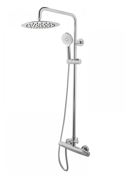 OPAL ROUND RAIN SHOWER SET WITH OUTER MIXER