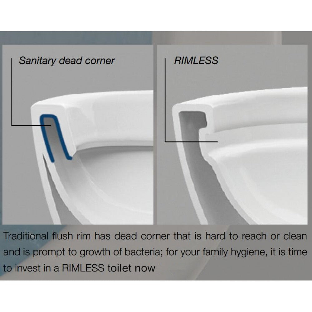 MERCIO BOXRIM GLOSS WHITE BACK TO WALL TOILET SUITE 620x380x825mm